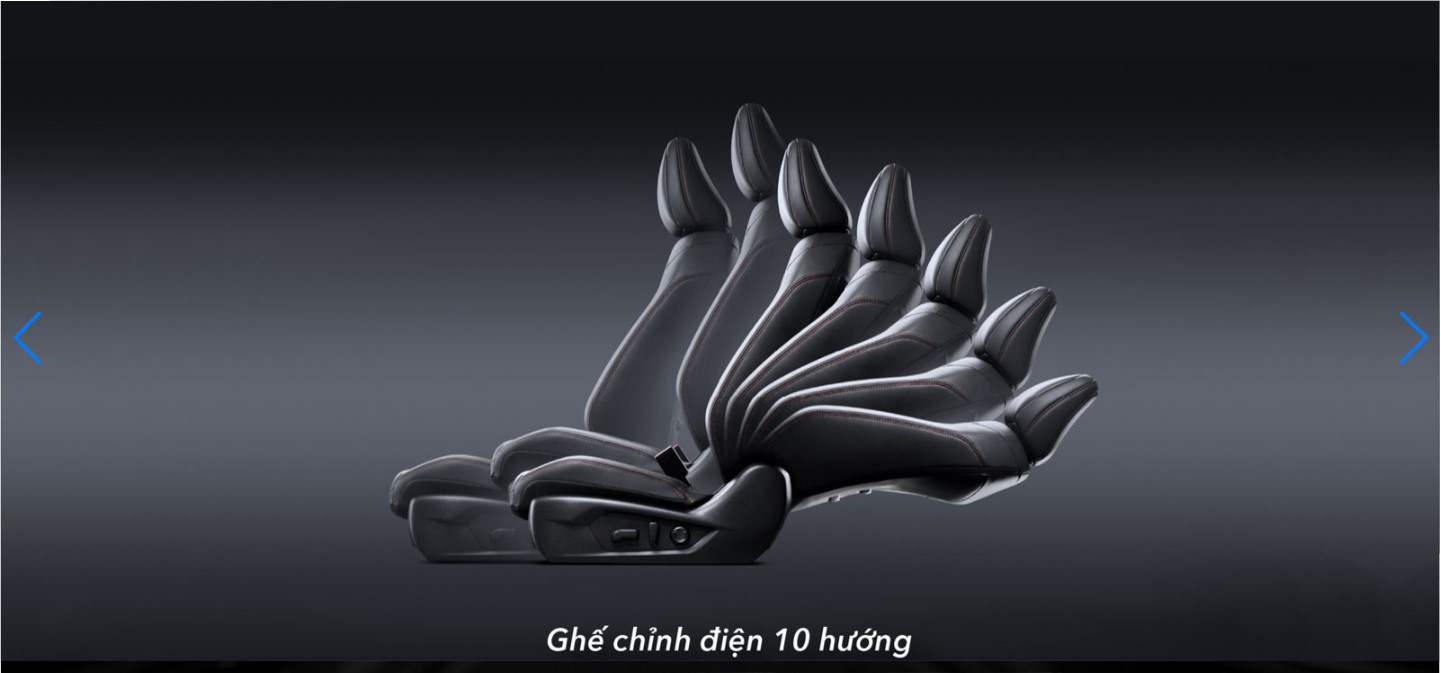 Ghế chỉnh điện 10 hướng
